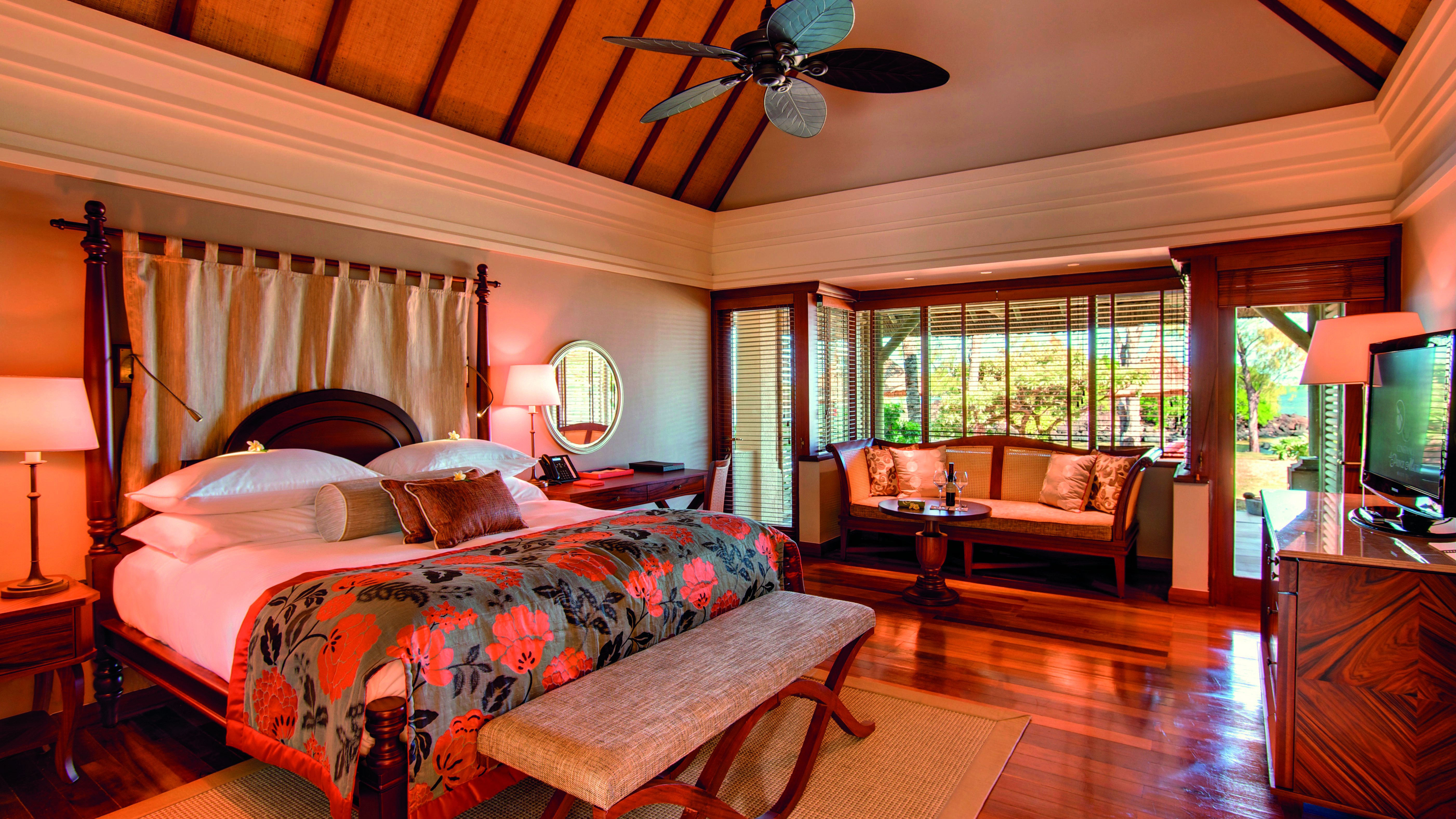 Constance Prince Maurice Poste de Flacq Rum bild A bedroom at the Four Seasons Resort